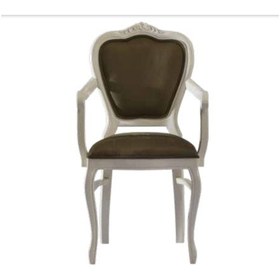 Resim Bengimobilya Sandalye Zus032 Oyma Çizgi Model Kolçak Kayın Klasik Babyface Kum 