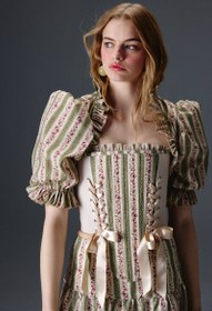 Resim Rosewood Floral Bolero Üst - XS/S 