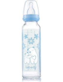 Resim Bebedor Isıya Dirençli Cam Biberon (3+ Ay) 250 Ml Mavi 7698137848012 