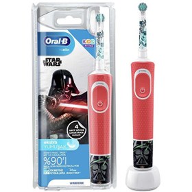 Resim Oral-B D100 Kids Star Wars Kırmızı Şarjlı Diş Fırçası 