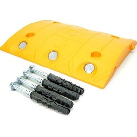 Resim İleri Trafik Oval Hız Kesici Yol Kasisi 33 x 30 x 4 CM Sarı - 12102 YK 