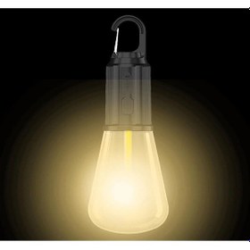 Resim Taşınabilir Şarjlı Led Kamp Lambası Kırılmaz Aydınlatma Fener Tipi Su Geçirmez Lamba Siyah 