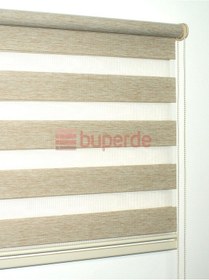 Resim Buperde Krem Eko Bambu Zebra Stor Perde 