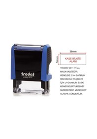 Resim Trodat 4911 - İsim-ünvan Kaşesi Mavi N11.3241 