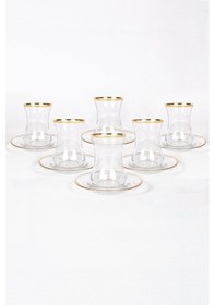 Resim Rakle Avantgarde Gold 12 Parça Çay Seti 150 Cc Çok Renkli 