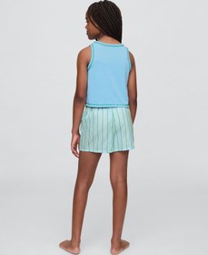 Resim Açık Mavi Lilo & Stitch Çocuk Geri Dönüştürülmüş Pijama Takımı - Açık Mavi / 12 