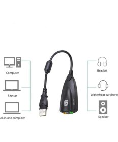 Resim Steel USB To Ses Kartı Sanal 7.1 Series 5hv2 12 Kanal Ekolayzer 