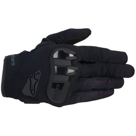 Resim Alpinestars Chrome Korumalı Kadın Motosiklet Eldiveni Siyah 