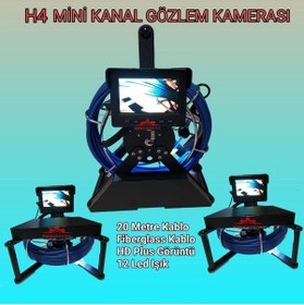 Resim Kanal Makina Kanal Görüntüleme Kamerası 4 Inç Ekran 