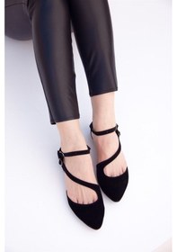 Resim Fox Shoes Siyah Kadın Babet D726016902 Siyah 