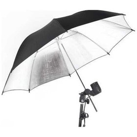 Resim Pazly 83cm Stüdyo Reflektör Şemsiye - 33in Siyah-gümüş Şemsiye - Flaş Işığı İçin 
