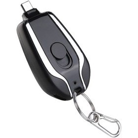 Resim Teltree Küçük Kaplıcı Anahtarlık Powerbank 1500mah - Tip-c Arayüzüyle Huawei, Ve Android İçin Ultra İnce Acil Şarj Cihazı Siyah 