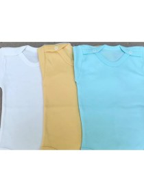 Resim Özdemirli Bebe Çıtçıtlı Badi Kısa Kol (3 Lü Paket) 