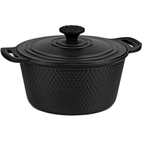 Resim Trıana - 3536 - 7 Parça Biogranit, Döküm, Tencere , Tava, Çeyiz Seti - Siyah Renk 