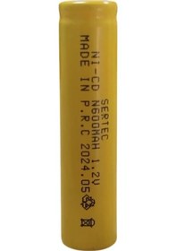 Resim 1.2v 600 Mah - N Boy - Ni-cd Şarjlı Pil - Başsız / Flat Head 