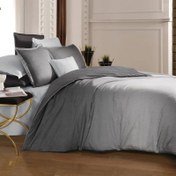 Resim Sarev Solido Tencel Tek Kişilik Gri Nevresim Takımı 160x220cm 