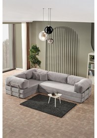 Resim Legom Lucas Aktivite Koltuğu Yatak Olabilen Çok Amaçlı Kanepe L Koltuk Gri Gri 