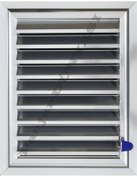 Resim Alüminyum Krom Eloksal Banyo Wc Havalandırma Panjuru 