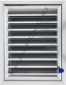 Resim Alüminyum Krom Eloksal Banyo Wc Havalandırma Panjuru 