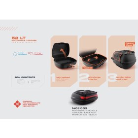 Resim Wogen WG52 Premium 52 Litre Sırt Dayamalı Arka Çanta Siyah 