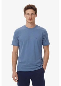 Resim Nautica Erkek Mavi Regular Fit T-shirt-14605 