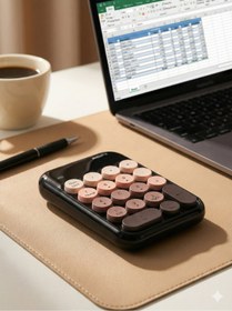 Resim Zilvana Klyvera MOFii Kablosuz Sayısal Tuş Takımı USB Alıcılı Numpad Pembe Siyah 