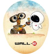 Resim Wall E Ve Eve Tasarım Bilek Destekli Mouse Pad 