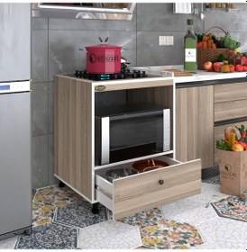 Resim Kenzlife ocak dolabı piraye crd 85*70*60 XLARGE çekmeceli hazır mutfak ankastre gömme ocak için 