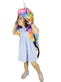 Resim Morikukko Kids Unicorn Çıkabilir Kapüşonlu Sırtçantası (Çocuk Boy) 