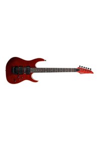 Resim Guson Modern Superstrat Hsh Fr Tremolo Elektro Gitar Flame Top - Crimson 