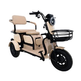 Resim APEC APM2 Üç Tekerlekli Elektrikli Moped Krem 
