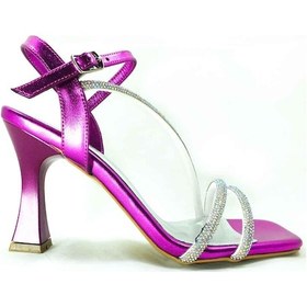 Resim Çarıkçım 8 Cm Topuklu Ayakkabı Fuşya 13 Y-082 001 