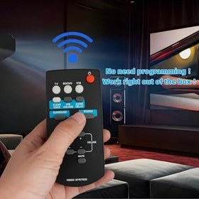 Resim FSR60 WY57800 Yamaha Soundbar FSR62 YAS-101 YAS-CU201 YAS101 ATS1010 YAS-101BL ATS-201 Ses Çubuğu ile Uyumlu Uzaktan Kumanda Değiştirin 