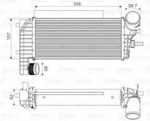 Resim VALEO 818604 | Turbo Radyatörü (Intercooler) 11-Focus-Cmax-Connect 1.5-1.6Tdci 