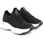 Resim Guja 25Y309-3 Kadın Taşlı Triko Streç Kalın Taban Spor Ayakkabı 