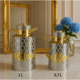 Resim decovien ŞIK TASARIMLI 2 Lİ LÜKS TERMOS SETİ - 1 LİTRE VE 0.7 LİTRE 