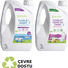 Resim Jenovin Sifon Temizliği Karavan & Tekne Tuvalet Wc Atık Kimyasalları Lavanta Kokulu 3L | Katı Atık Parçalama 