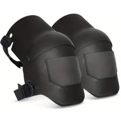 Resim Willowhaven Siyah Ultra Flex Ayarlanabilir Dizlik Çifti Konforlu Diz Koruma İnşaat Bahçe Siyah 