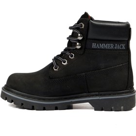 Resim Hammer Jack 102 16600-G Siyah Crazy Kadın Hakiki Deri Bot 