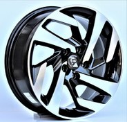 Resim R1 Wheels 16 Inc 4*108 ET25 Parlak Siyah Jant Takımı (J-178) 