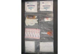 Resim İtibar Lüks Ilk Yardım Çantası, Trafik Seti, Araç Muayene Çantası, Yangın Tüpü Vs... Kırmızı Renk 