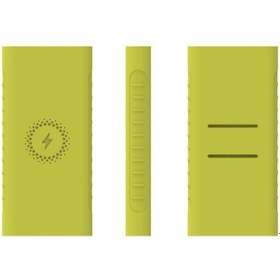 Resim Yeşil Xiaomi Kablosuz Güç Bankası 10000mah Plm11zm İçin Yumuşak Silikon Koruyucu Kılıf 