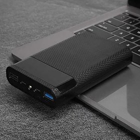 Resim Bewinner Taşınabilir Power Bank, DIY Hızlı Şarj Pil Kutusu, Kaynak Yapmaz, Mobil Power Case Kiti, Telefon Desteği için, 5V/9V/12V Gerilim Girişi Çıkışı (Siyah) 