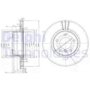 Resim Delphı Fren Dıskı On Bmw E60 04 10 IS00-DELPHI BG3870 
