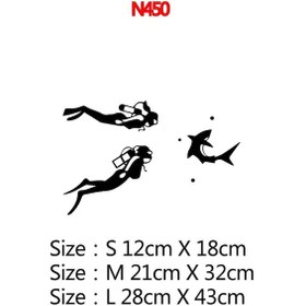 Resim N450-boyutu S-6-gri-moda Mızrak Balıkçılık Dalış Zıpkın lar Ussr Eğlenceli Vinil Araba-şekillendirici Araba Etiket Ç 