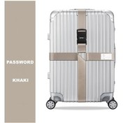 Resim Queenshow Anti-hırsızlık Bagaj Kemeri - Çapraz Askılı, Şifre Ayarlanabilir Bavul Kemerleri Mor 