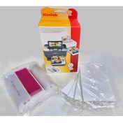 Resim Kodak G600 Ve G610 Termal Fotoğraf Baskı Printeri Için 100lük Kağıt Ve Ribbonu G100 Kağıt 