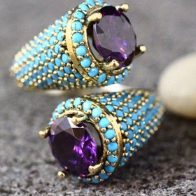 Resim 1pc Boho Kabile Tarzı Kadın Nişan Yüzüğü, Vintage Lüks Sentetik Zirkonya, Alüminyum Bant, Günlük Giyim ve Özel Etkinlikler için Mükemmel, Yıl Dönümü Sevgililer Günü Doğum Günü Hediyesi 