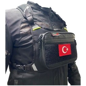 Resim Forte Gt 70439 Reflektörlü Göğüs Çantası Siyah 