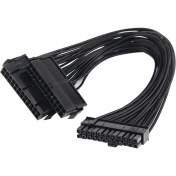 Resim Streak Anakart 24 Pin Atx Dual Psu Çoklayıcı Adaptör Mining Kablosu 